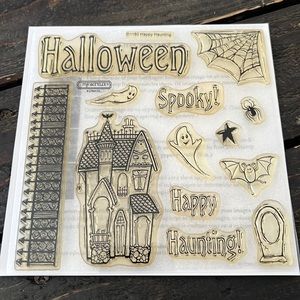 Close to my heart my acrylix stamp set-Happy Haunting never used!